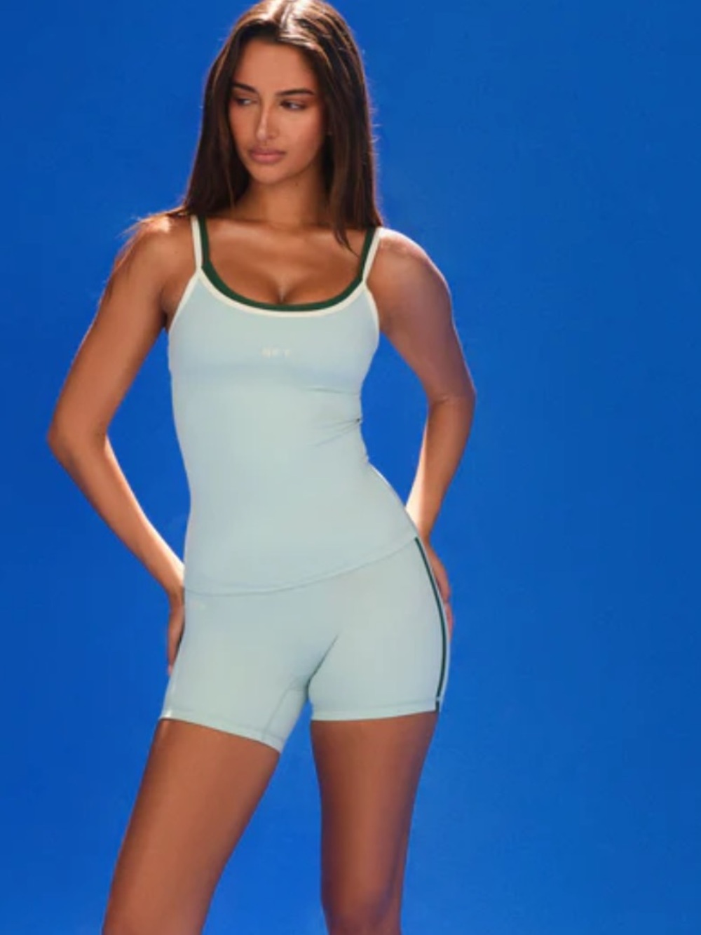 SET Active Aeraline™ Breathe Layered Move Tank & Striped Shorts